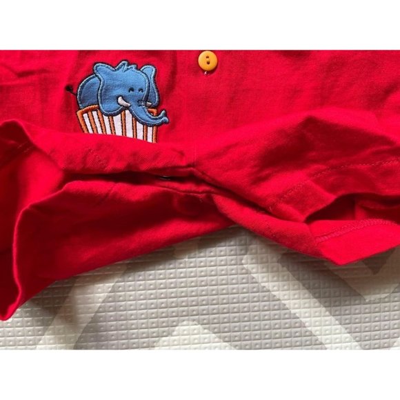 24M Basics Primary Color Jungle Animal Romper - Picture 4 of 6